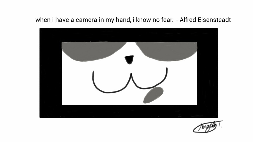 When I have a camera in my hand, I know no fear. -Alfred Eisenstaedt 