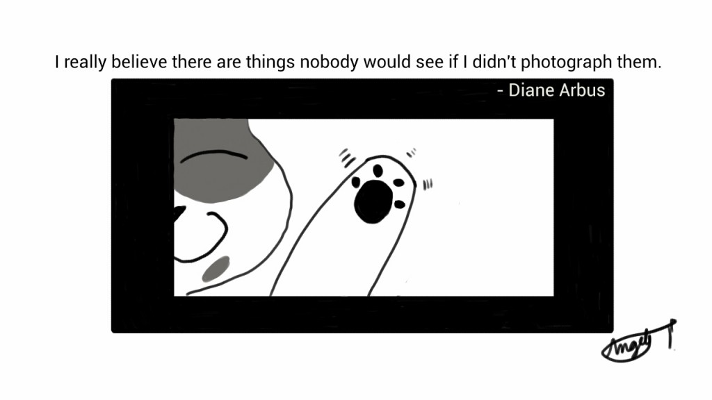 I really believe there are things nobody would see if I didn't photograph them. - Diane Arbus