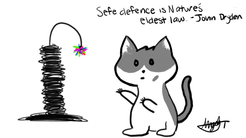 Self defence is Nature's eldest law. - John Dryden